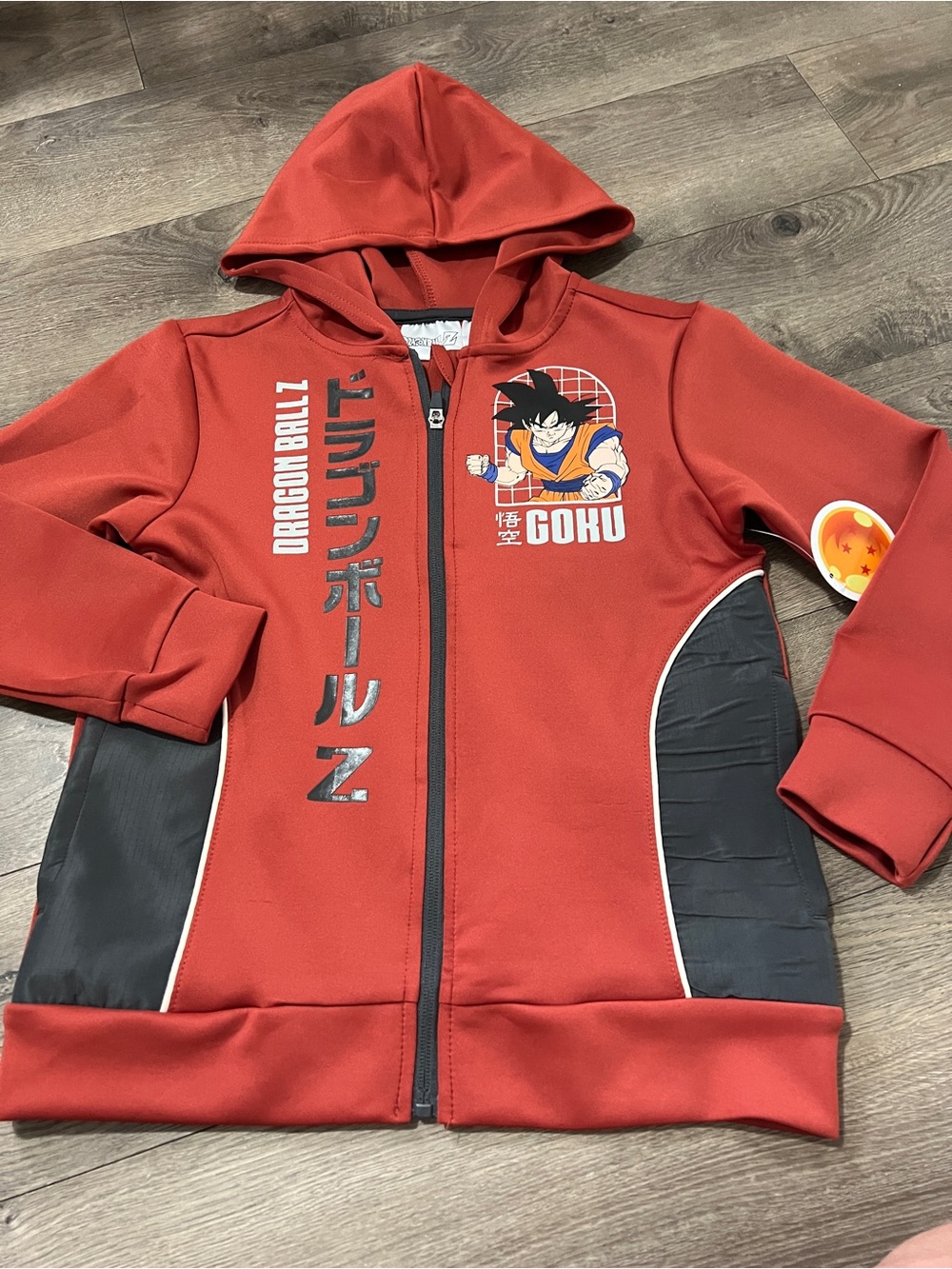 Dragonball Z Active Full Zip Hoodie Size 8 New